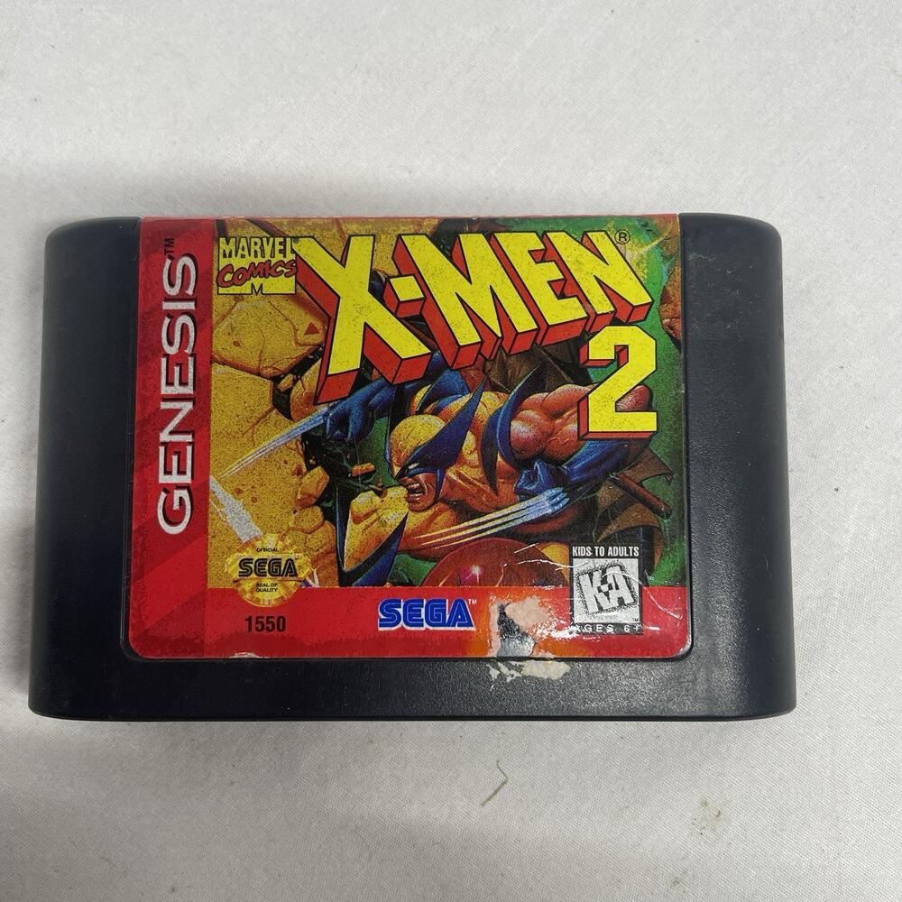 X-Men 2: Clone Wars (Sega Genesis, 1995) Cart Only-Tested And Works